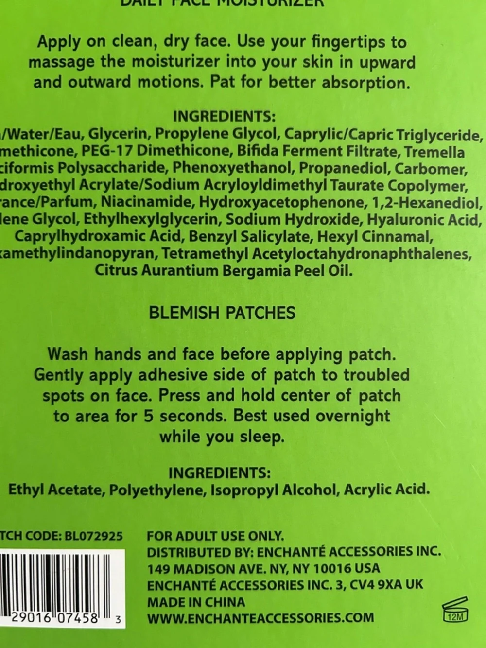 Dr. Wellness daily facial