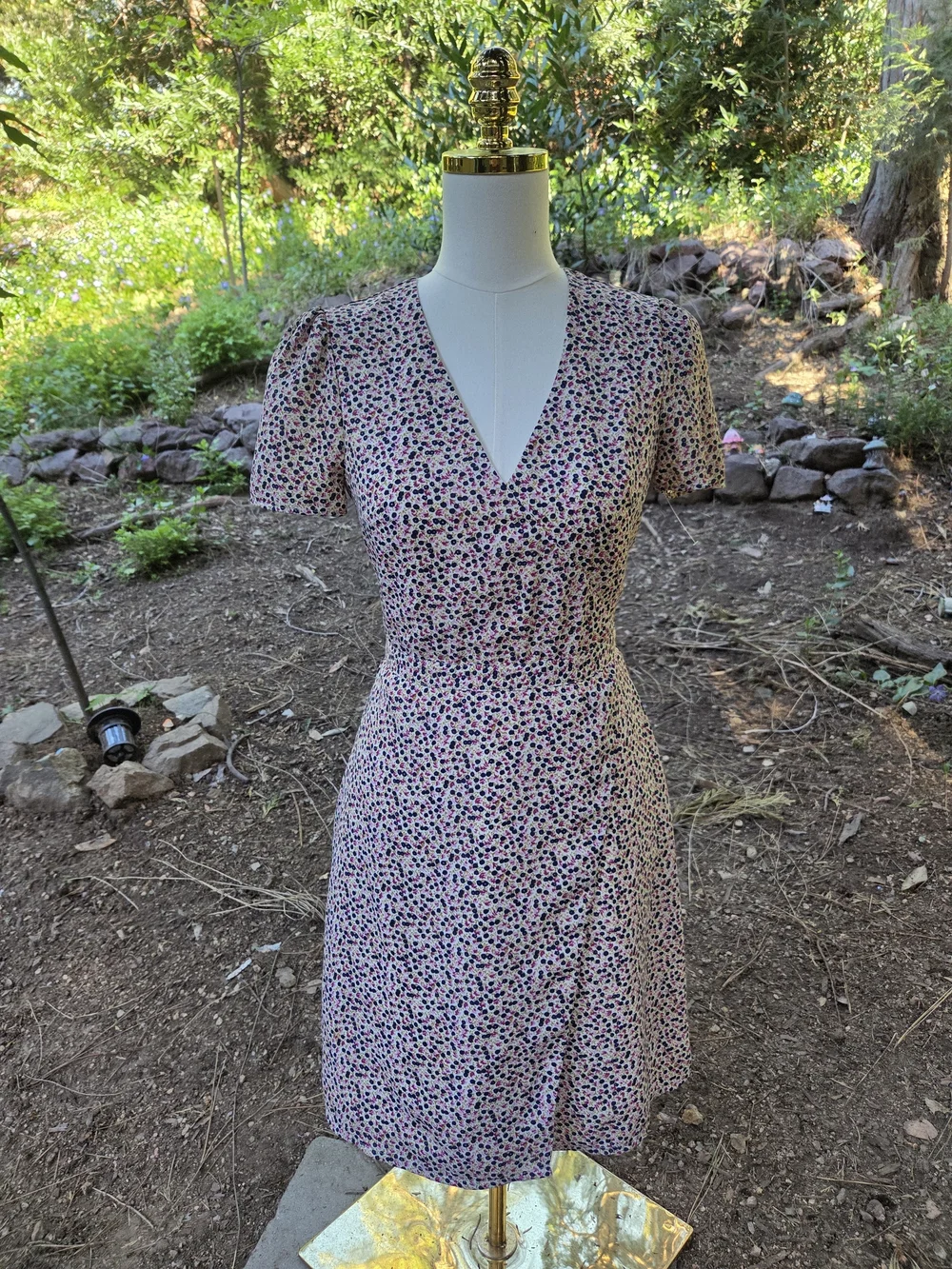J. Crew Mercantile Floral V-Neck Short Sleeve Dress Size 00‎