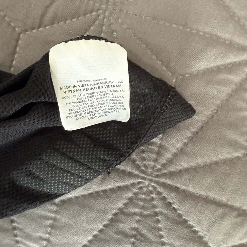 Nike Women's Gray and Black Top