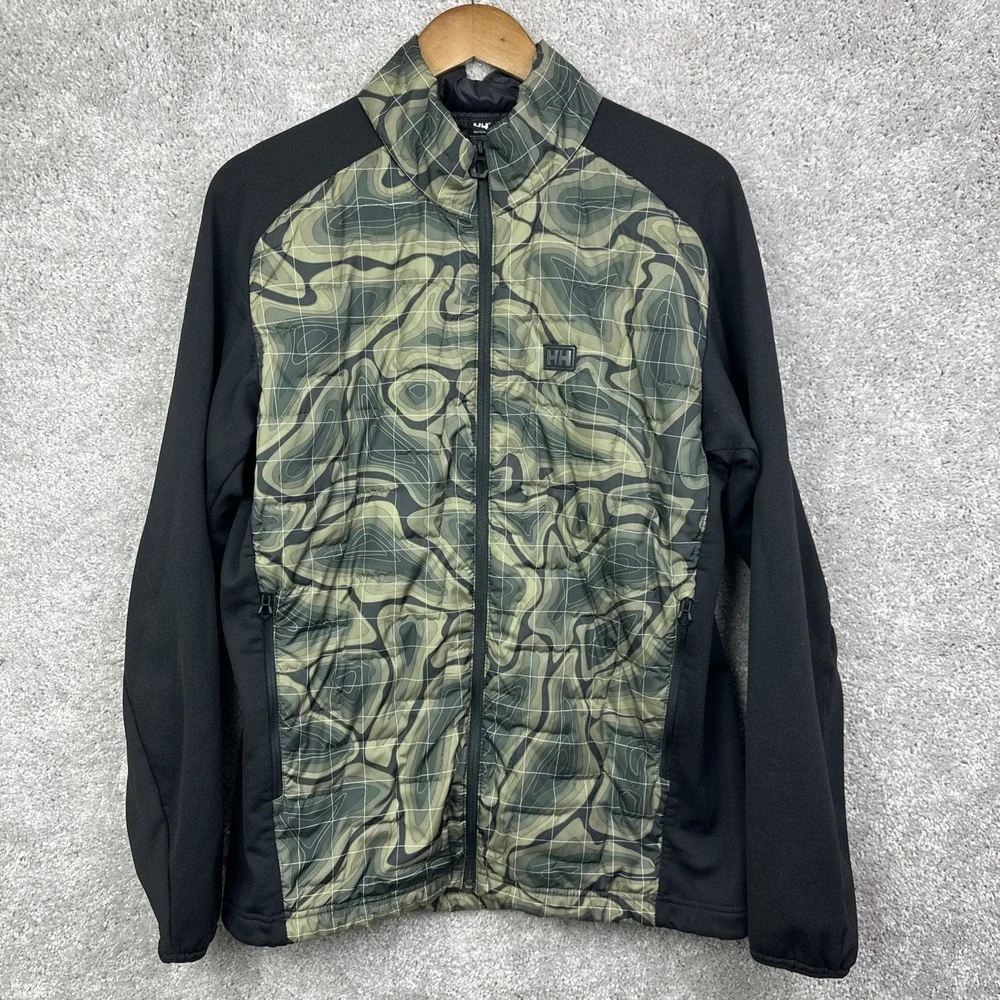 Helly Hansen LIFALOFT‎ Hybrid Insulator Jacket Camo Large Quilted Puffer 65605