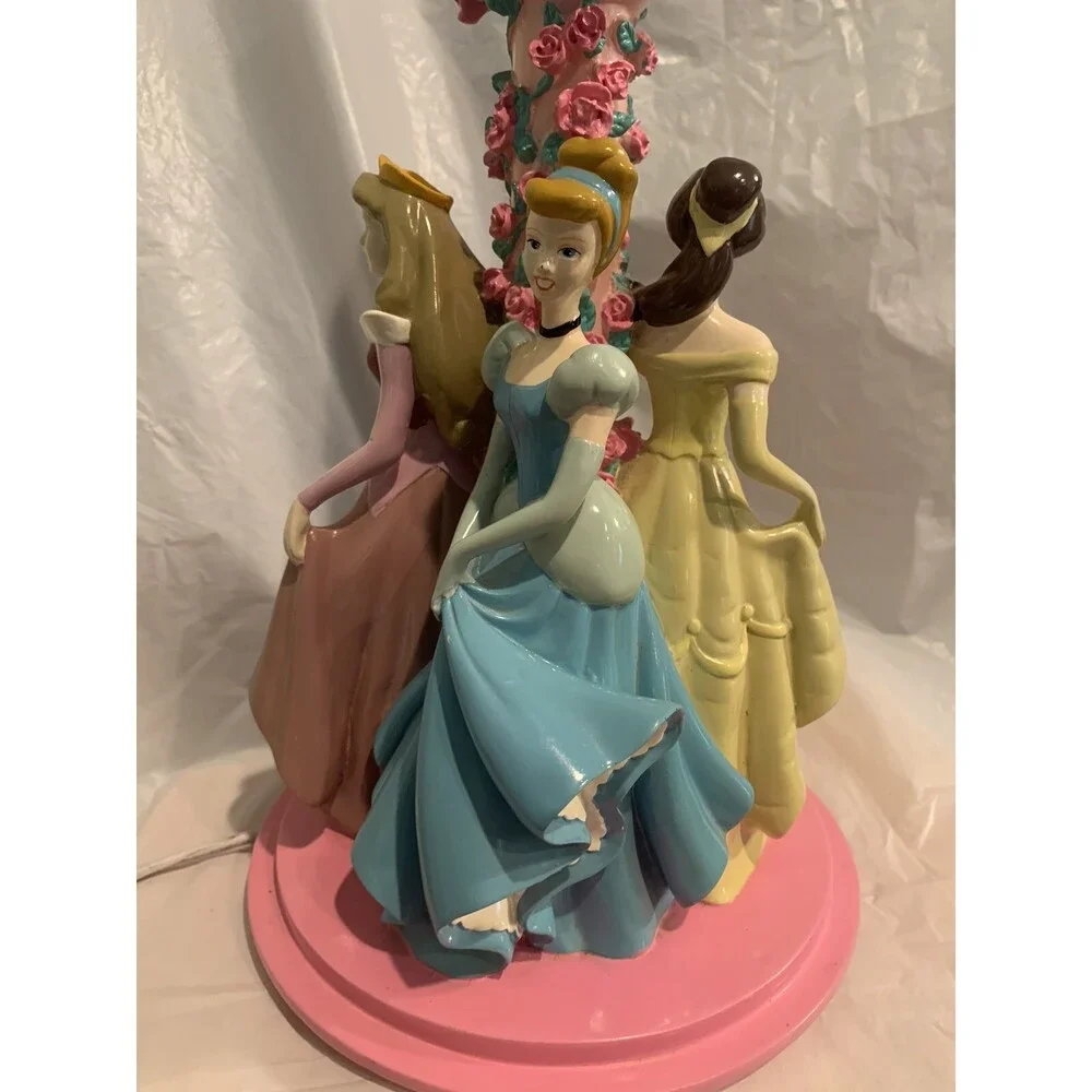 Disney Princess Lamp Aurora/Snow White/ Belle/ Cinderella Tested (No Lamp Shade