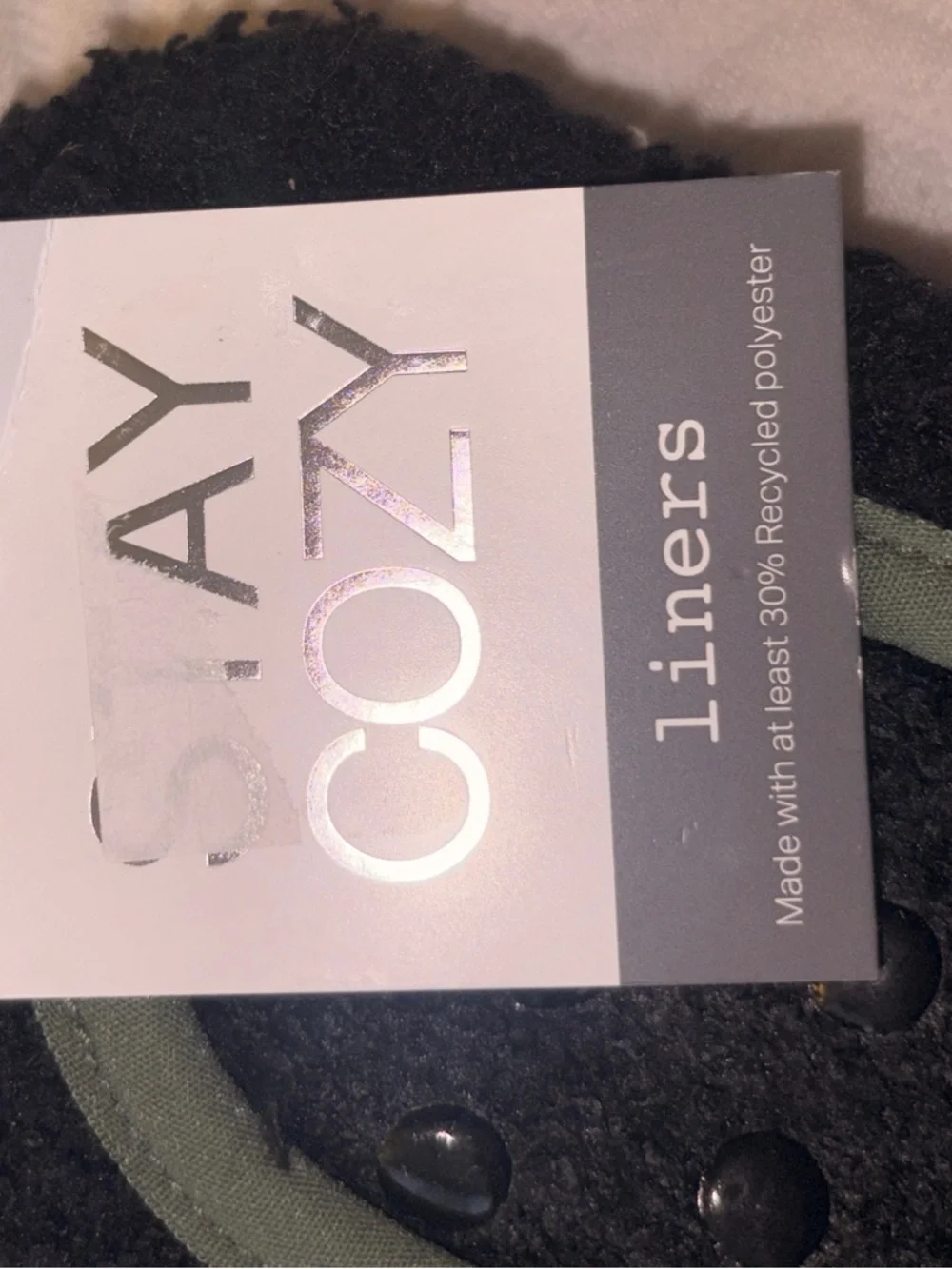 Stay Cozy black liner