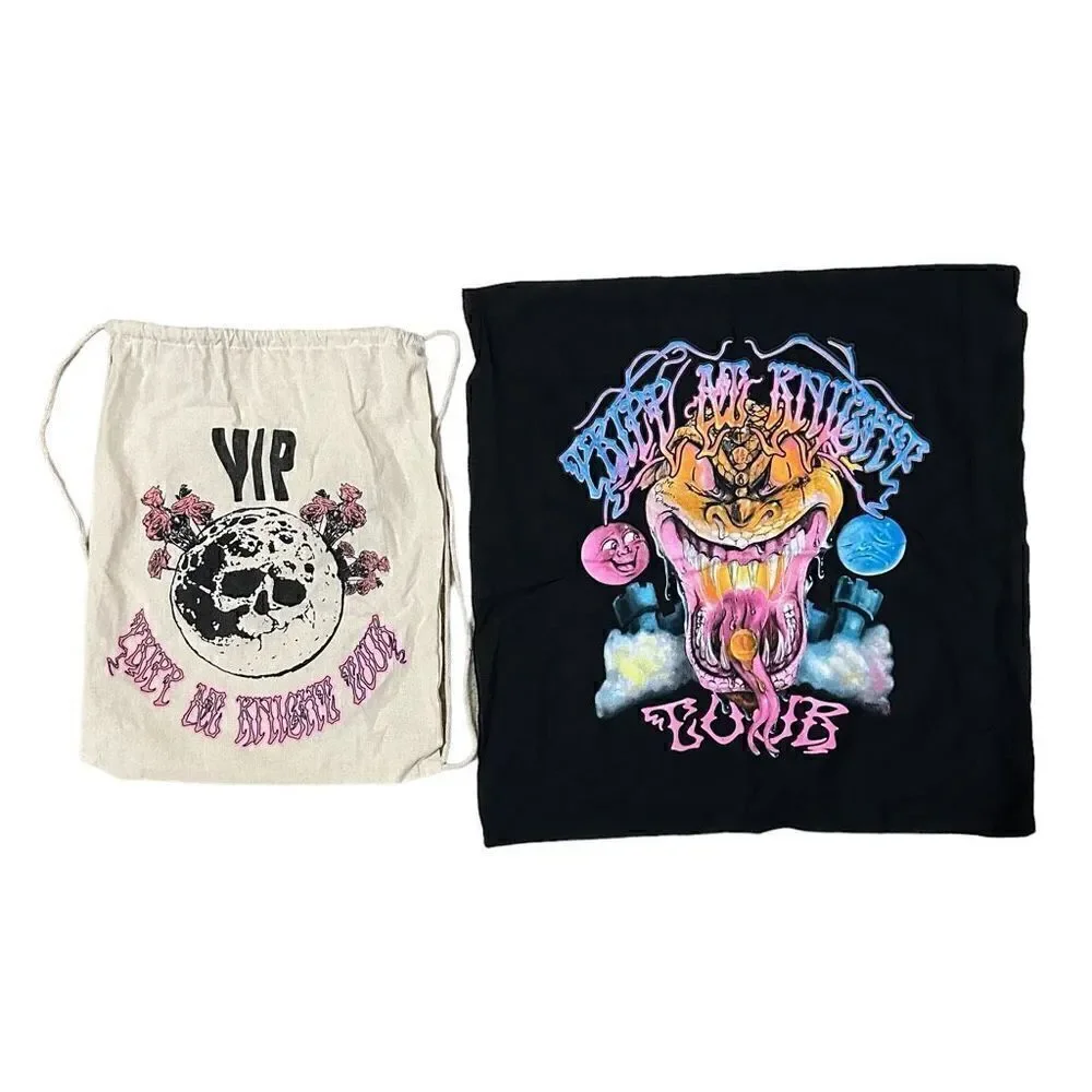 Trippie Redd VIP Drawstring Bag & Bandana Set,Tripp At Knight Tour Concert Merch