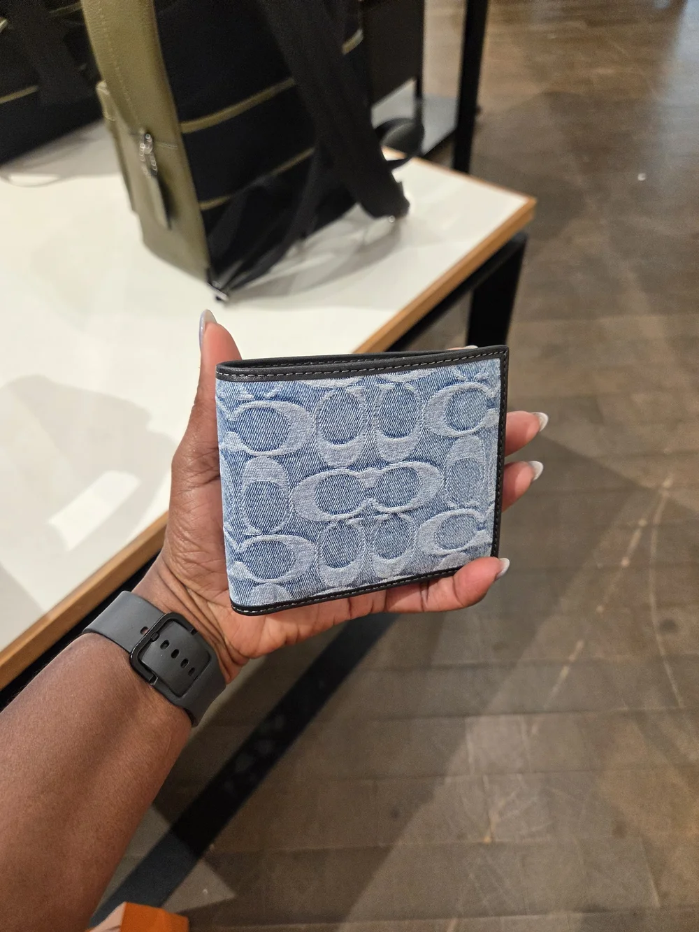 Coach exterior credit jacquard