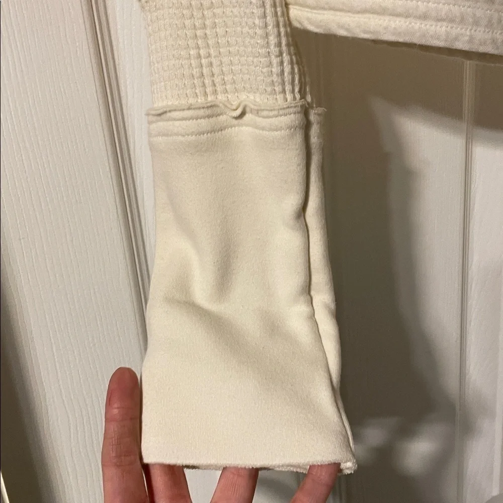 EUC Free People FP One Mason Hoodie Ivory