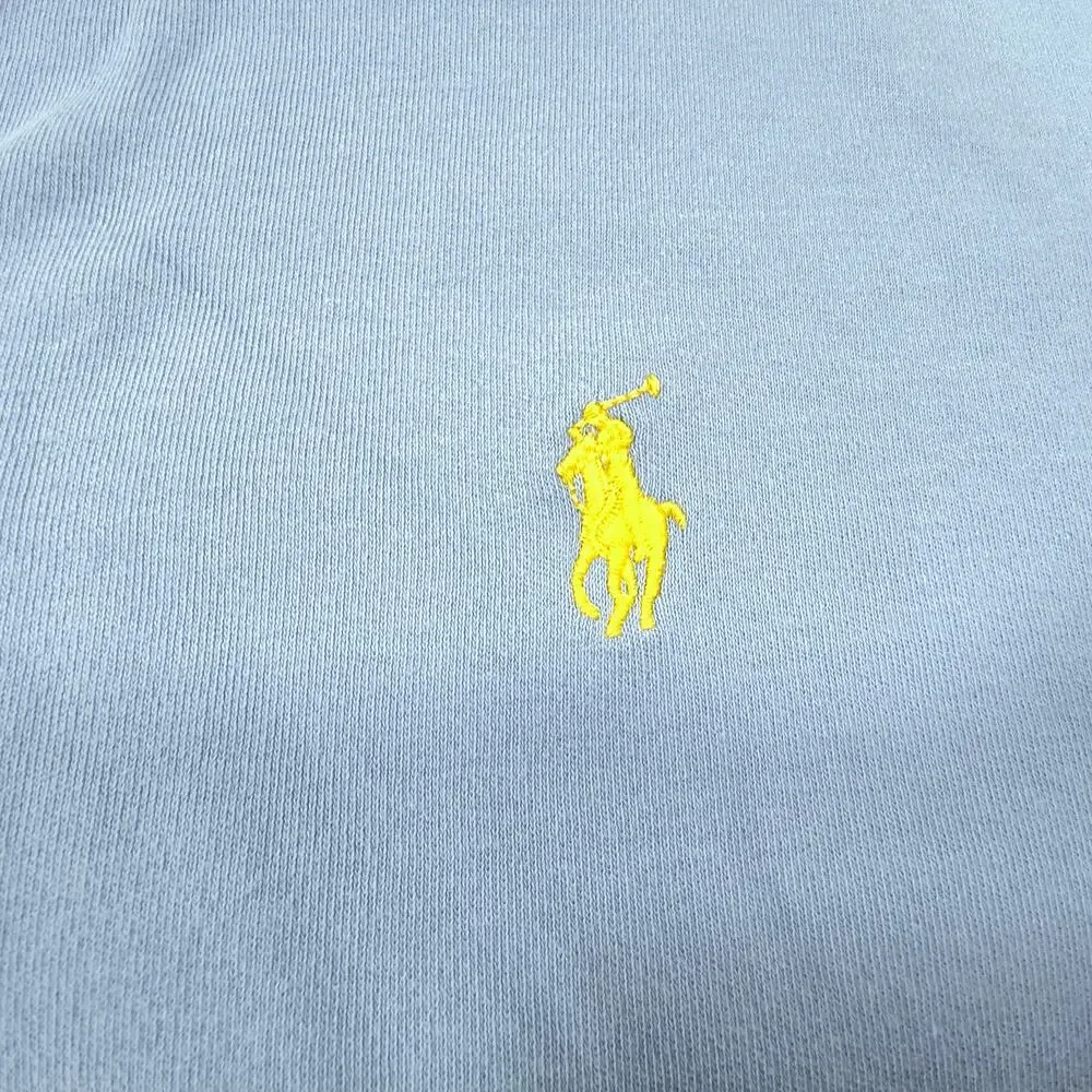 Polo by Ralph Lauren Collared Short Sleeve Polo Shirt Mens Size XL Blue Yellow