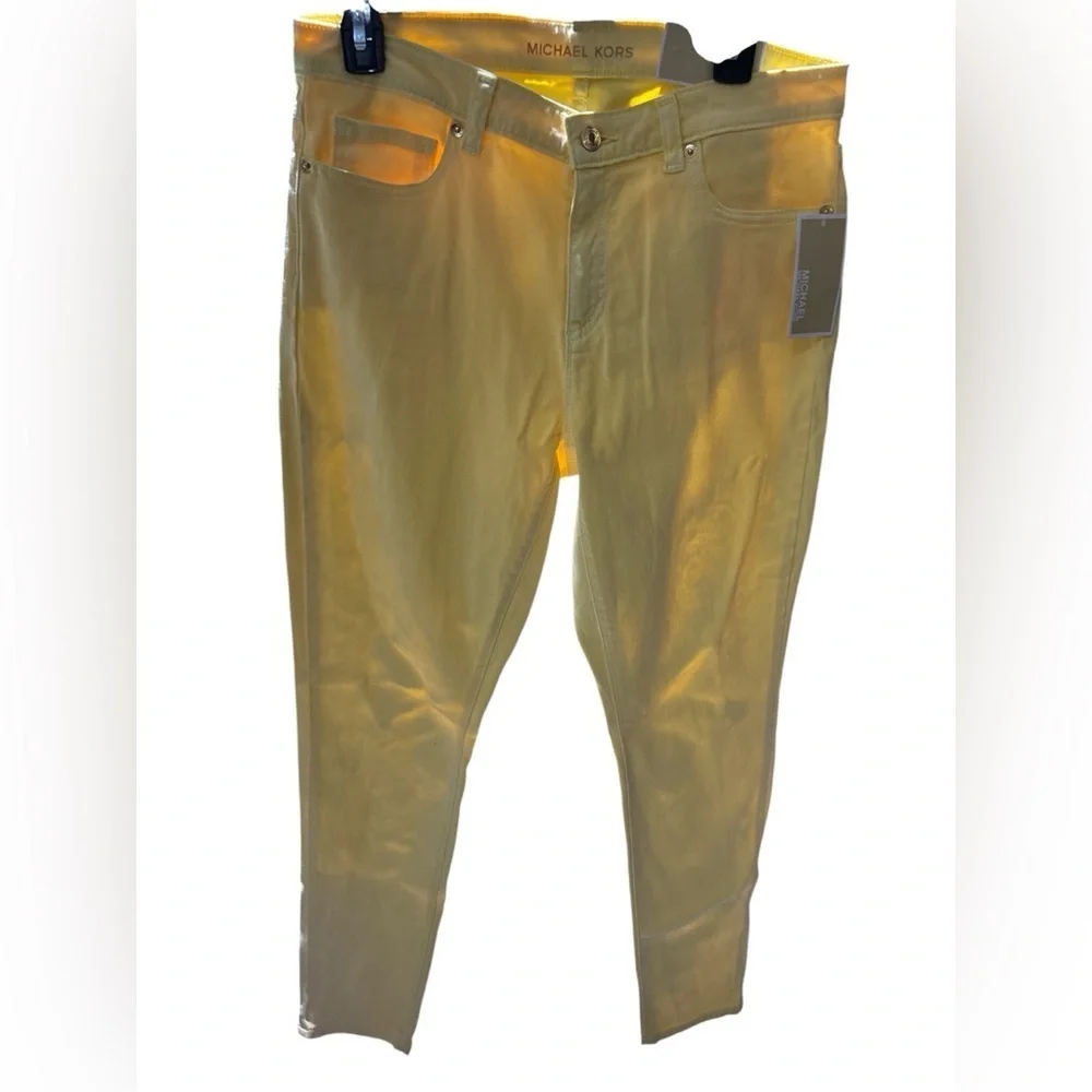 Michael Kors Yellow Skinny Jeans