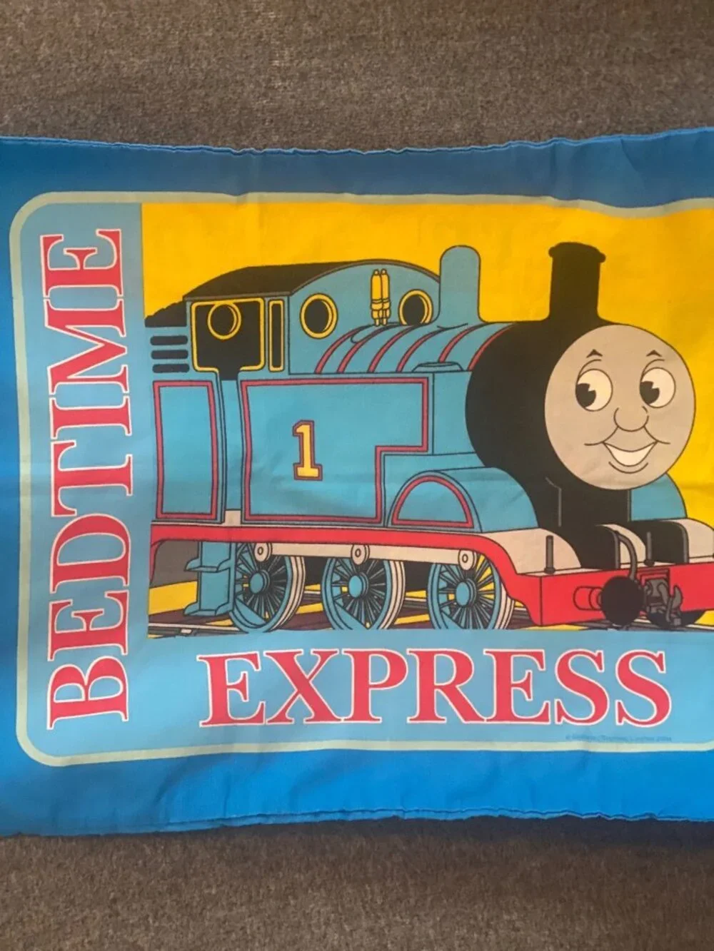 VTG HIT Gullane Thomas Tank Engine Standard Pillow Case Bedtime Express  Double