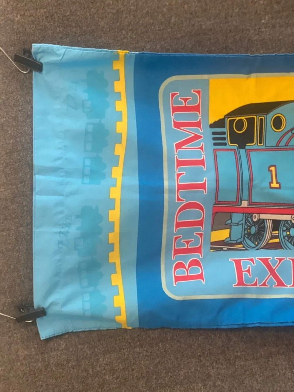 VTG HIT Gullane Thomas Tank Engine Standard Pillow Case Bedtime Express  Double