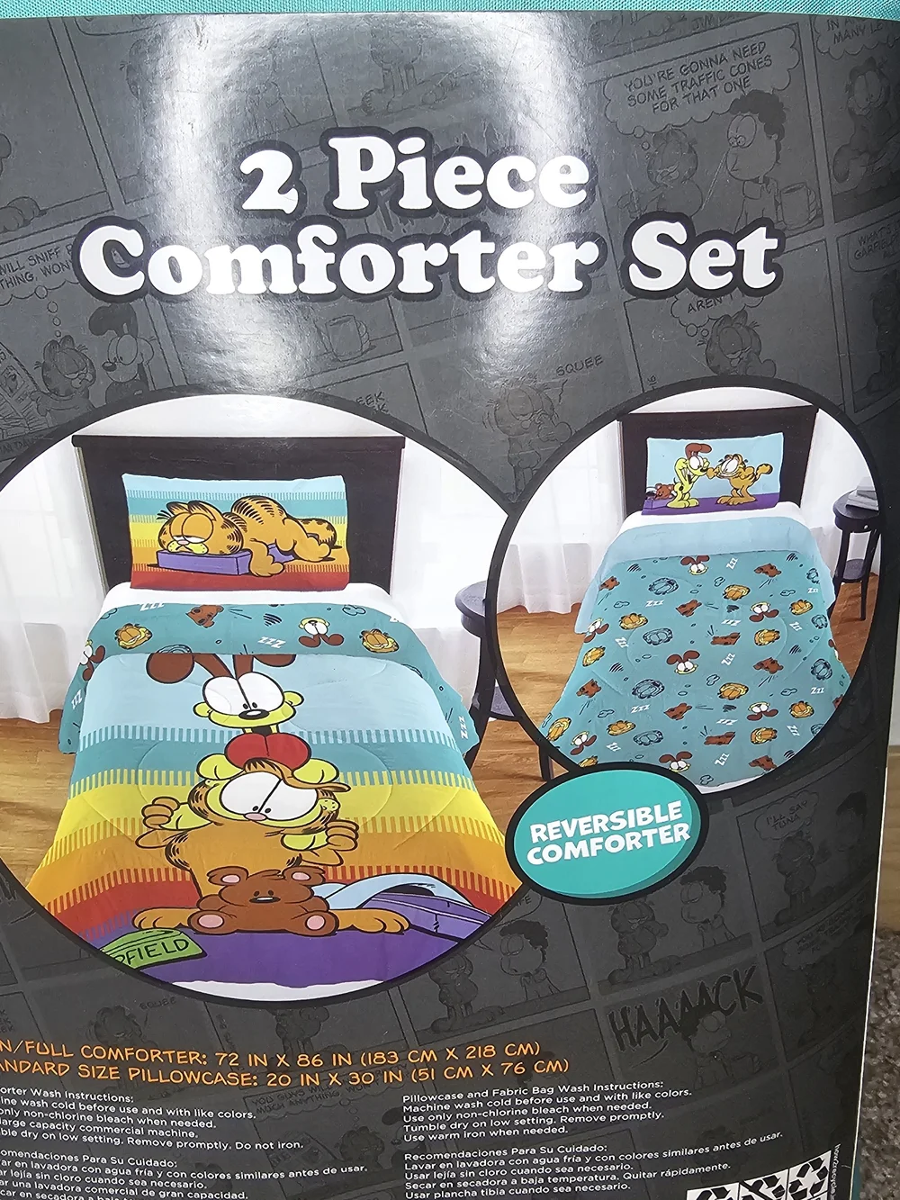 Garfield bright teal