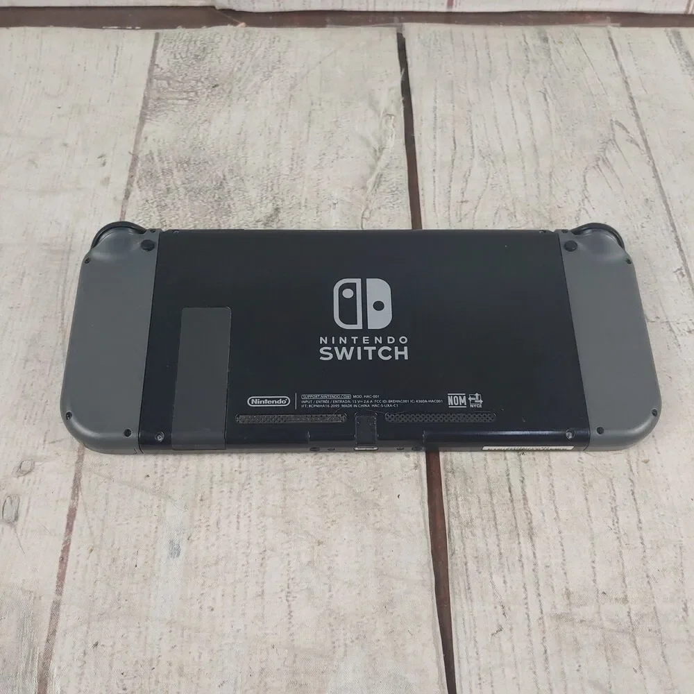 WORKING Nintendo Switch HAC-001 Console - w/ Gray 3RD PARTY Joy‑Cons - TESTED