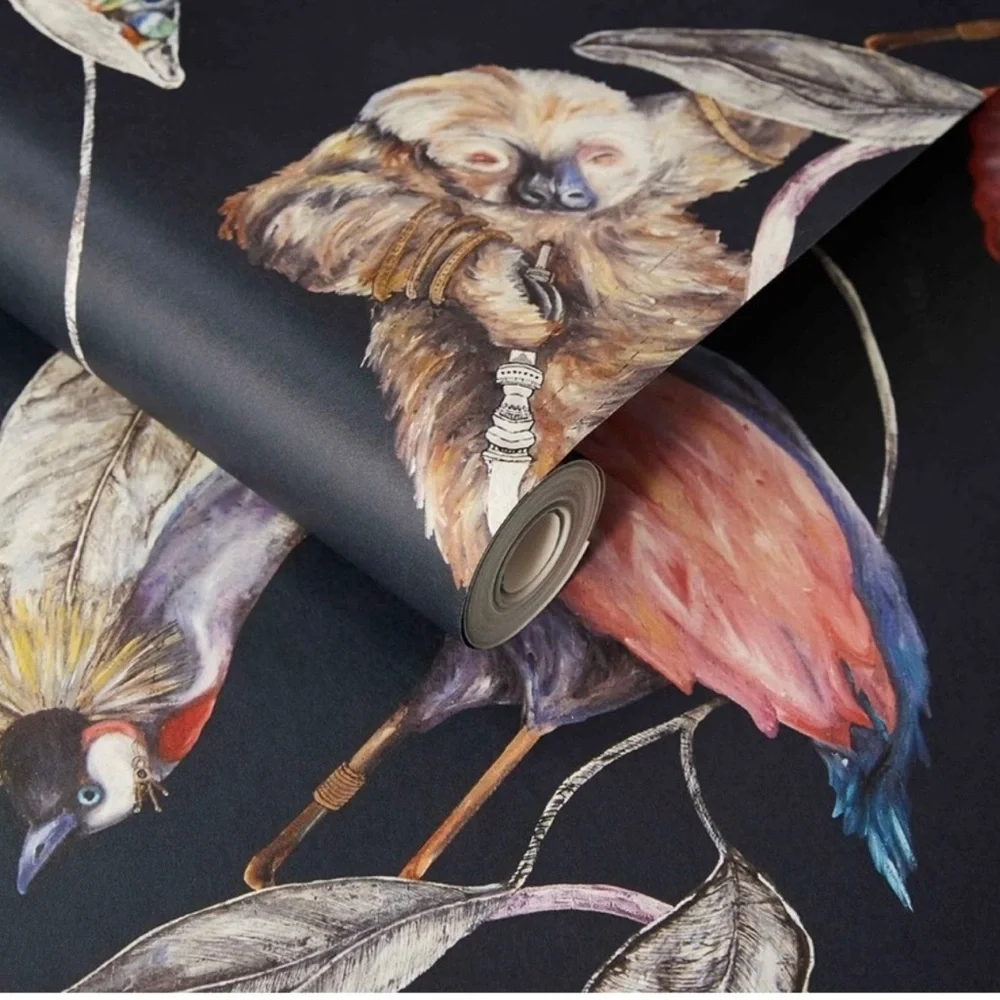 Anthropologie x House of Hackney Empire Animal Midnight Wallpaper