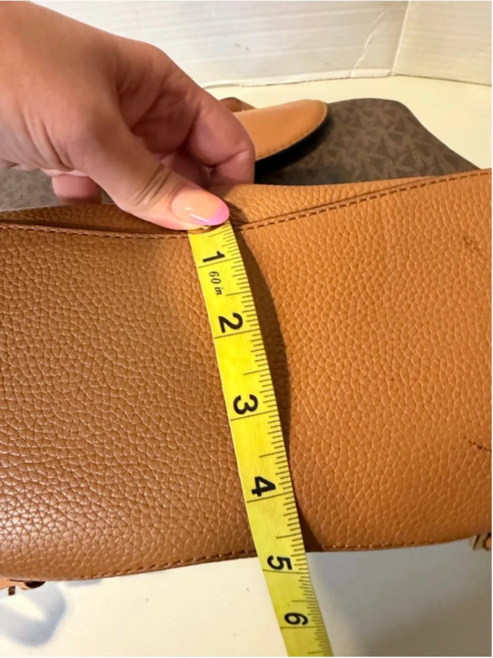 Women's Michael Kors Brown Tan Monogram Backpack One Size