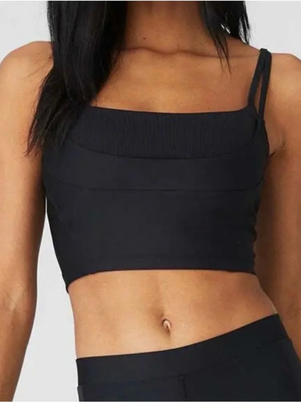 ALO Yoga Airlift Street Goddess Bra Tank in Black Size M