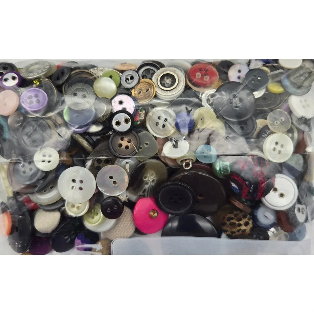 Vintage Sewing Box Organizer Navy Blue Cantilever Tray Buttons‎ Thread
