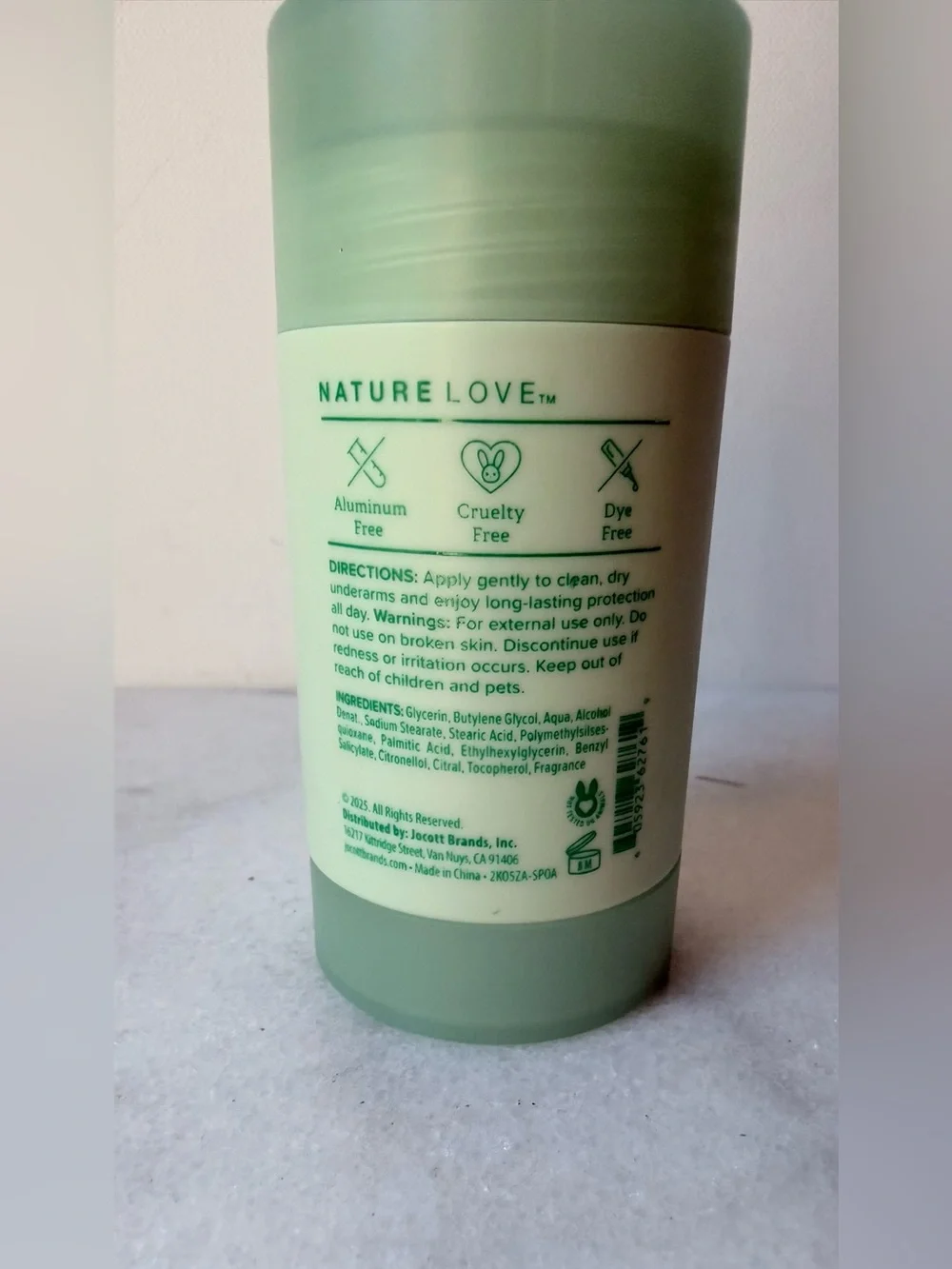 NatureLove Aloe & Cucumber Deodorant - Light Green