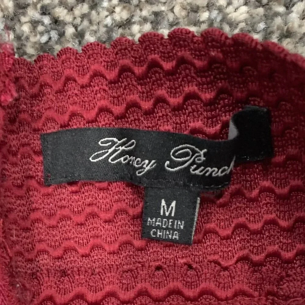 Honey Punch women burgundy