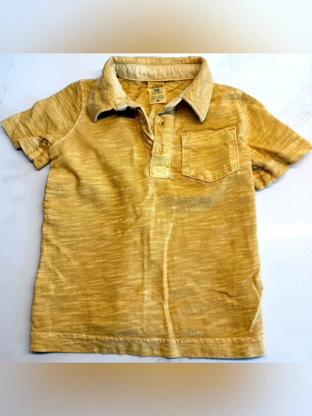 Carter’s 18M Polo Shirt & Plaid Shorts Outfit Set