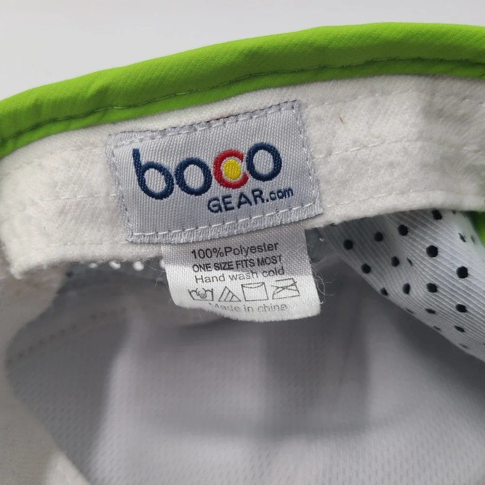 Boco Gear Hat Adjustable Gray Green Ironman World Championship Kona 2017 Running