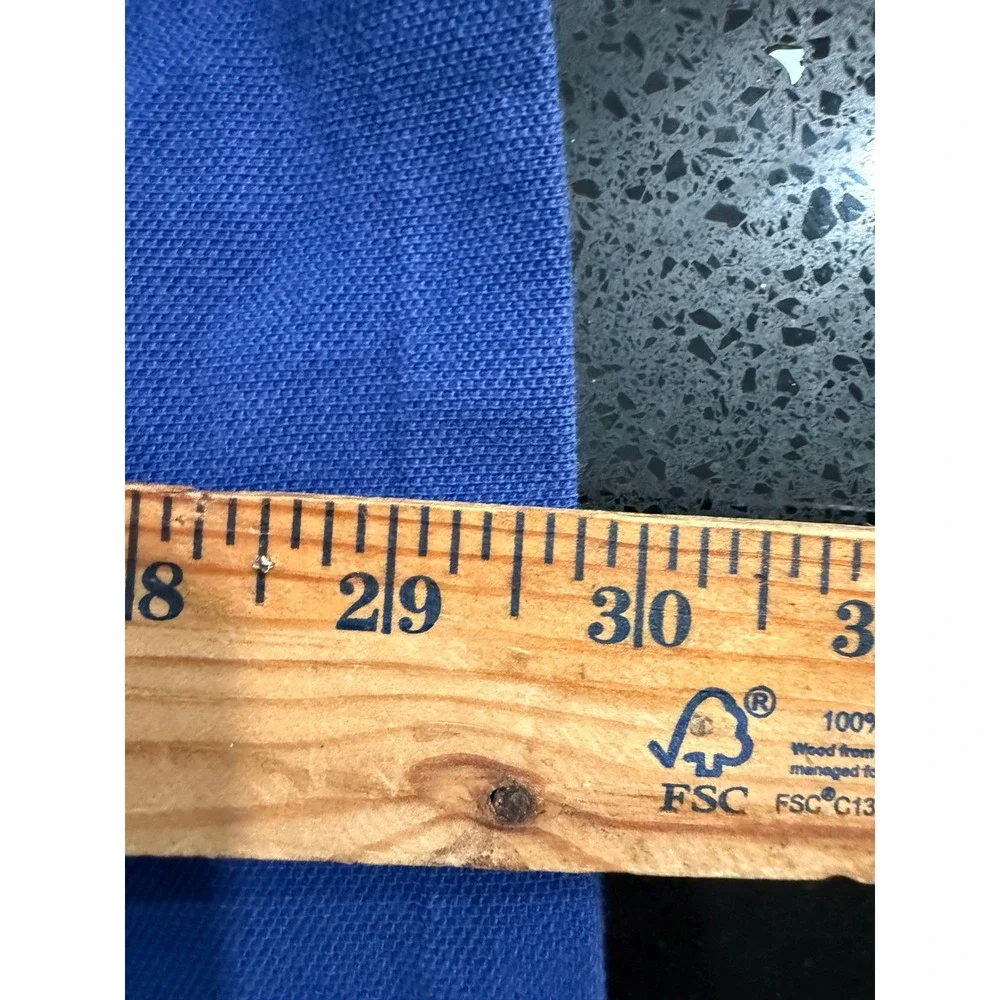 Polo Ralph Lauren Mens Royal Blue Short Sleeve Pique Polo Shirt Orange Pony L