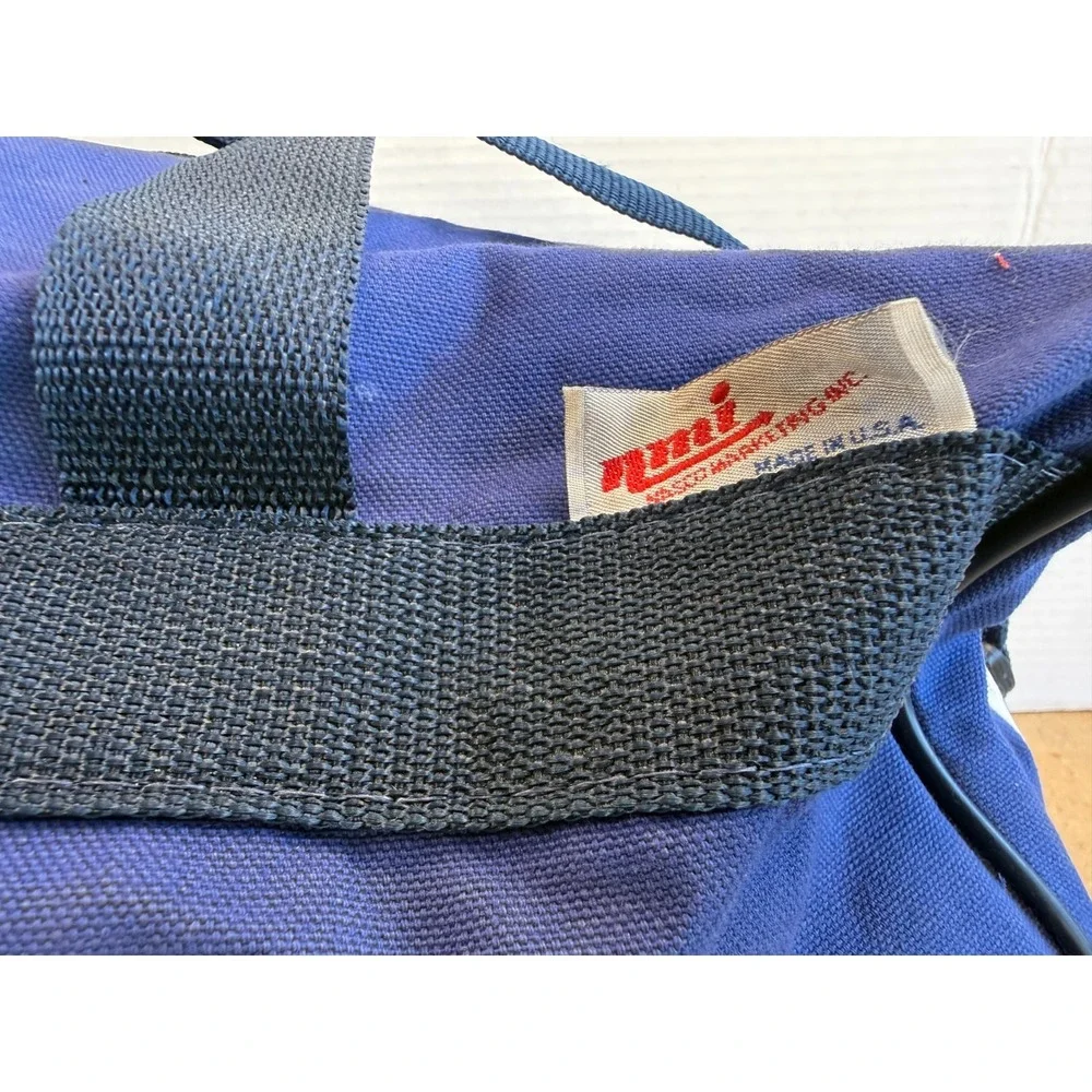 *RARE* New York Yankess Blue Duffle Bag NMI Nasco Made in USA 18x10x10