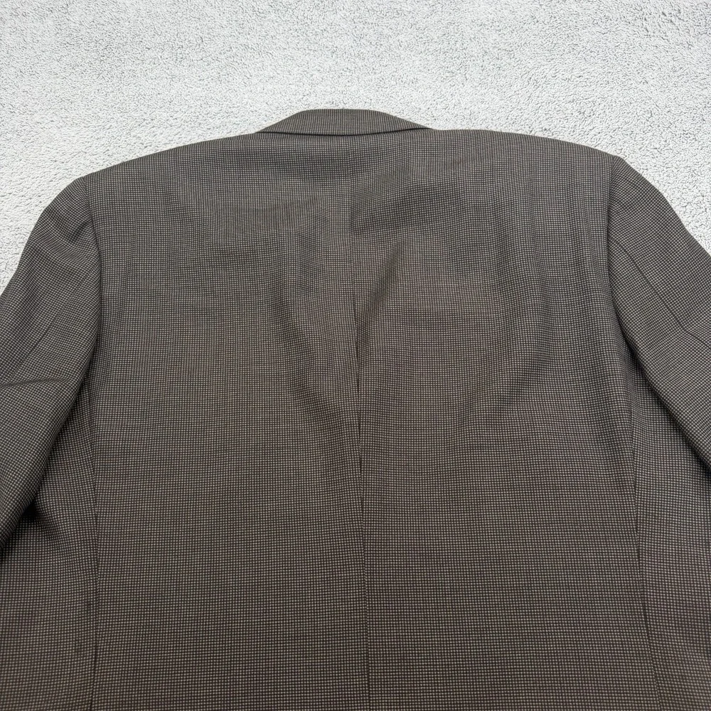 Canali Boyd's Suit Mens 42R 36x29 Gray Wool Textured Blazer Cuff Pant Italy Made