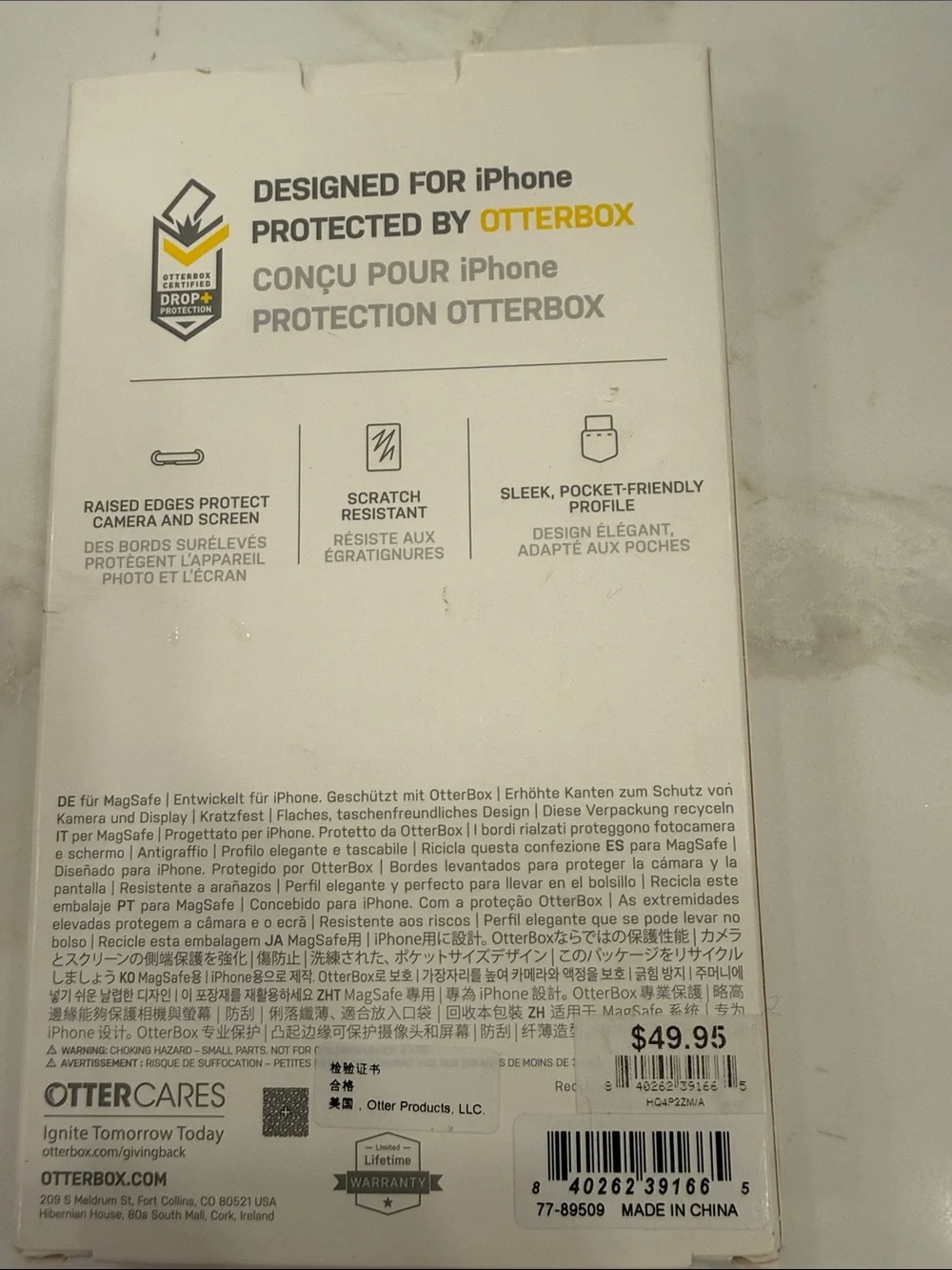 OtterBox Lumen Series MagSafe-Compatible Tablet/Accessory Case - White