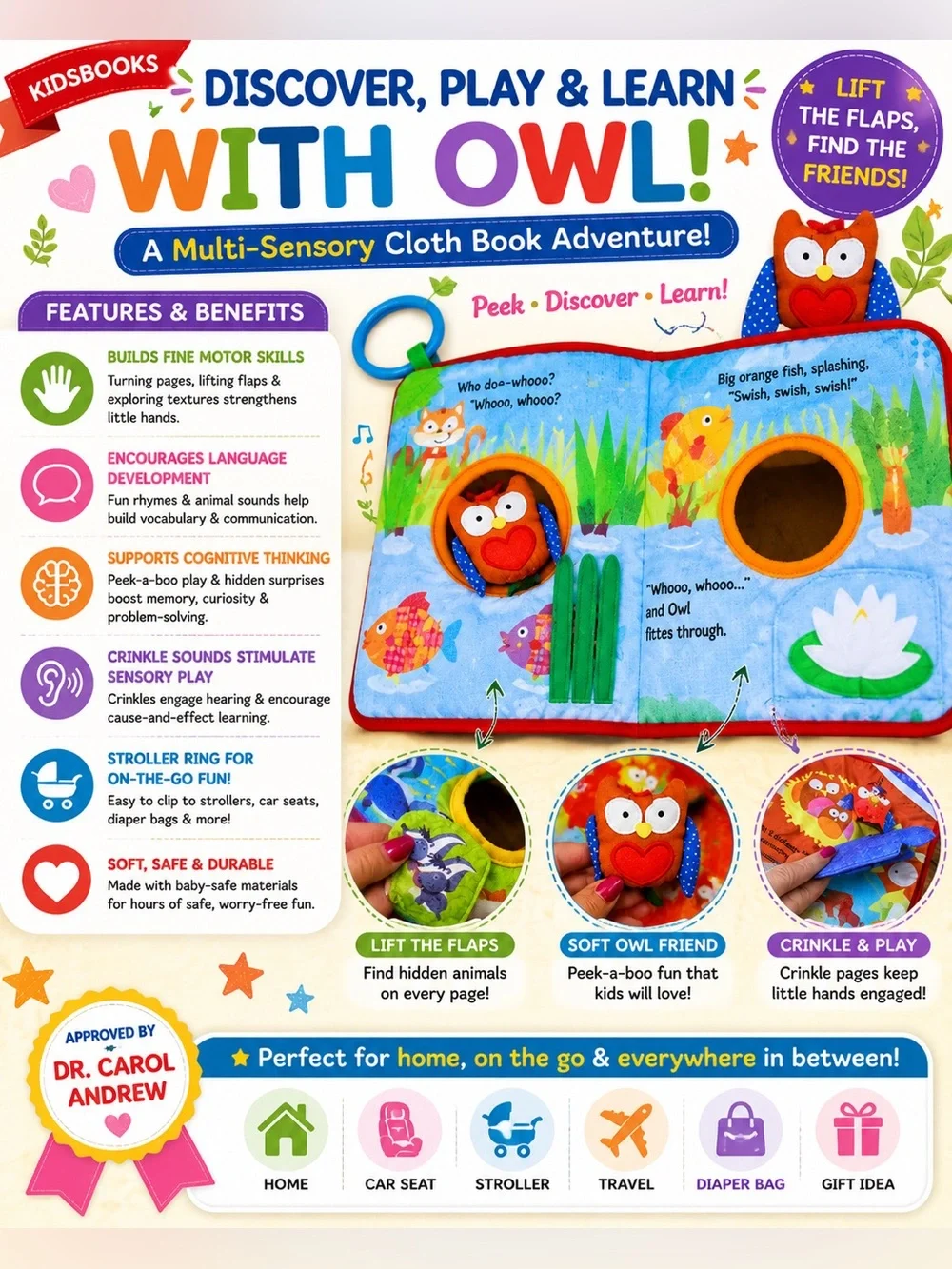 Kidsbooks Who’s there? Owl Book