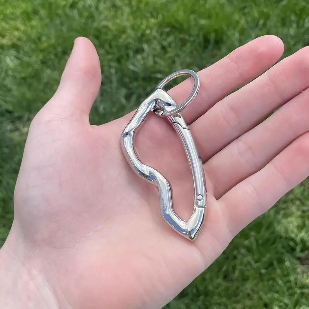 N/A silver carabiner
