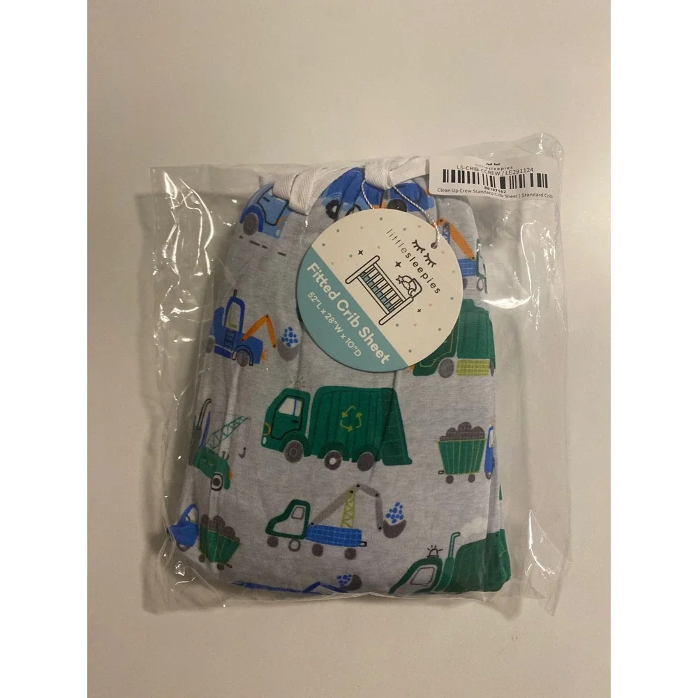 Little Sleepies Clean Up Crew Fitted Crib Sheet
