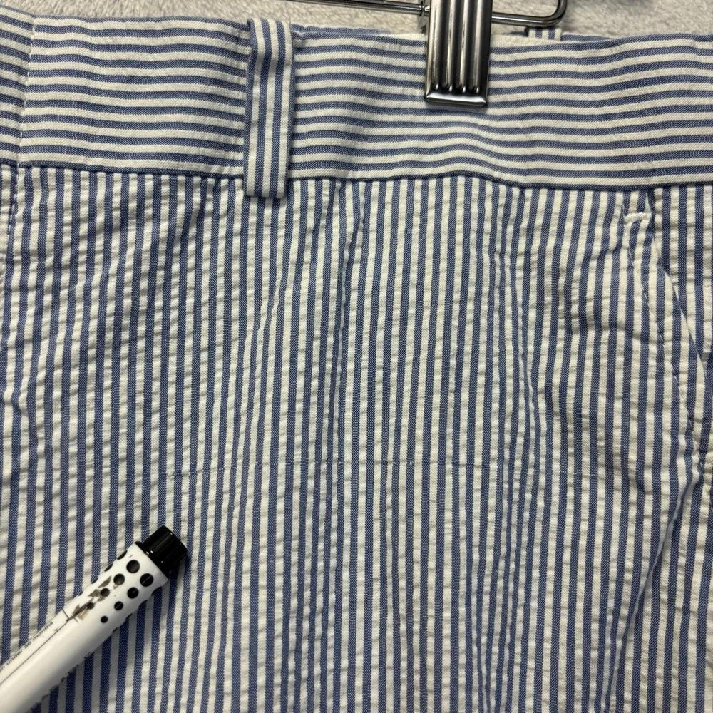 Vtg Polo Ralph Lauren Seersucker Pants Mens 36x33 Blue Striped Coastal Preppy