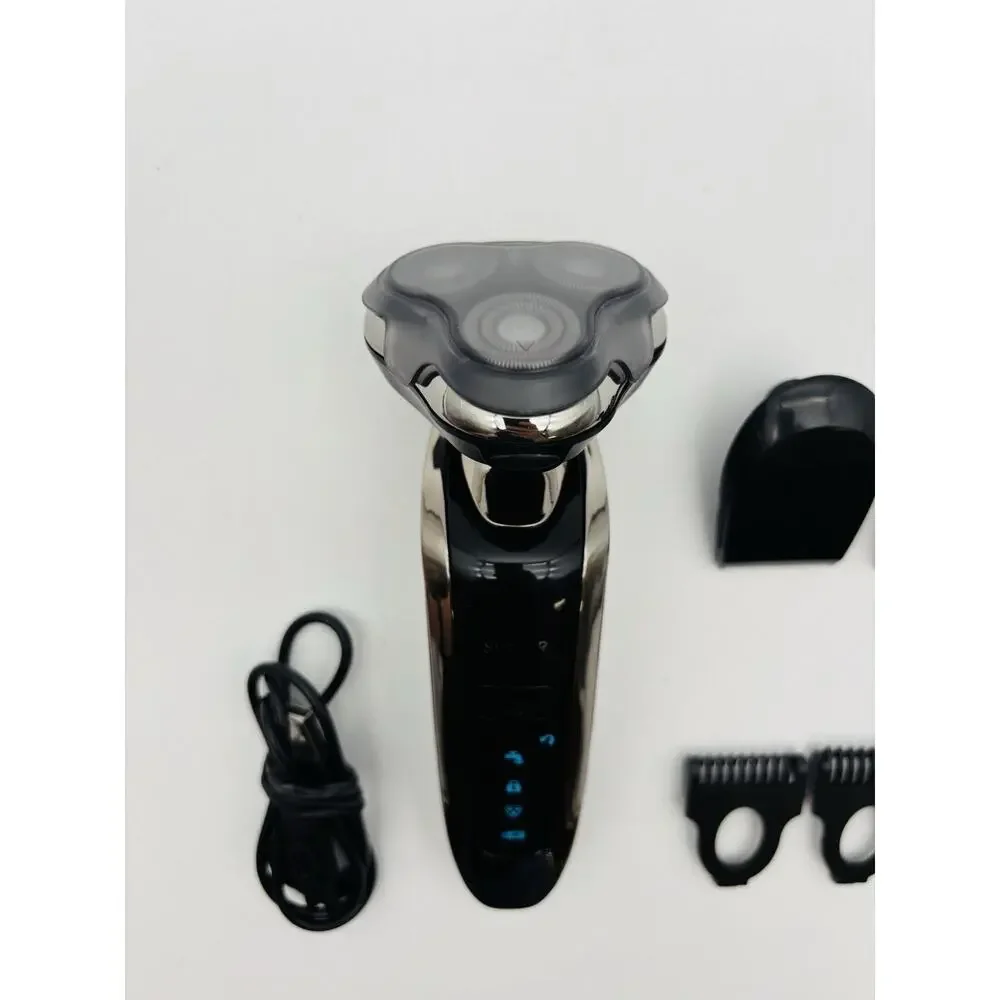 3 in 1 4D rotary electric shaver. Tested. Works. With Cord And Attachments