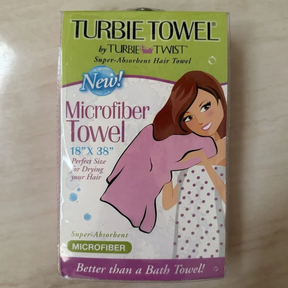 Turbie Twist Super-Absorbent Hair Towel Microfiber Pink 18