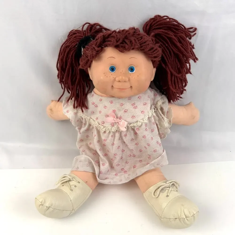 VINTAGE‎ 1983 Blue Box Flower Kids Doll Red Hair Blue Eyes 15