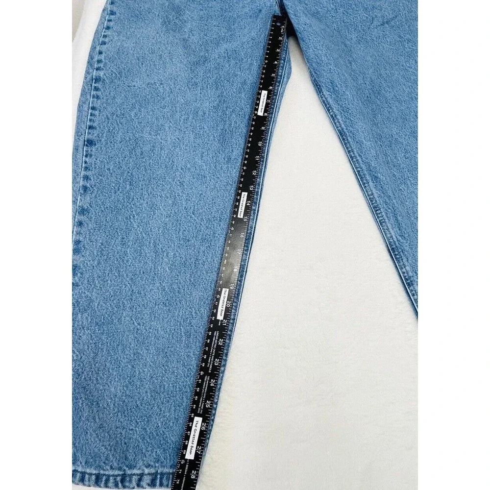 Carhartt Jeans Relaxed Fit 46‎ x30 Taper Leg Blue Denim B17 STW Stone Wash