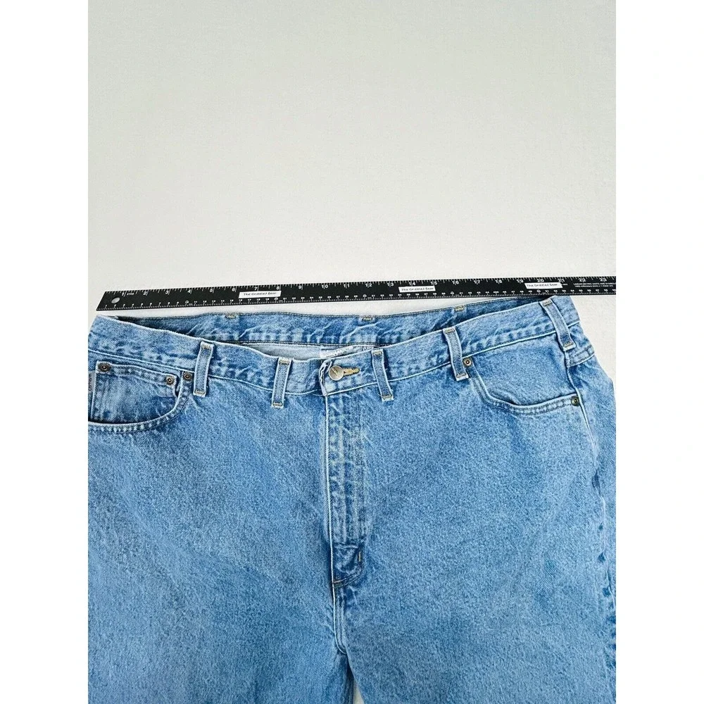 Carhartt Jeans Relaxed Fit 46‎ x30 Taper Leg Blue Denim B17 STW Stone Wash