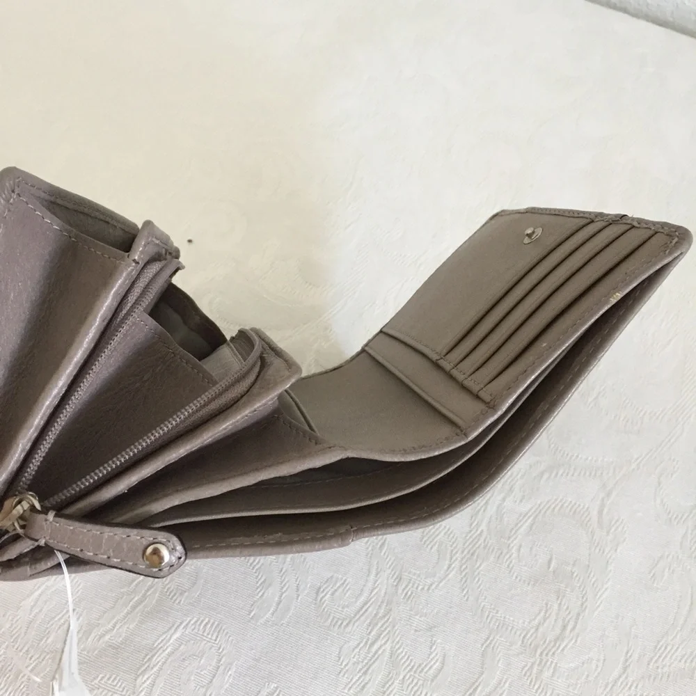 Coach gray fold wallet