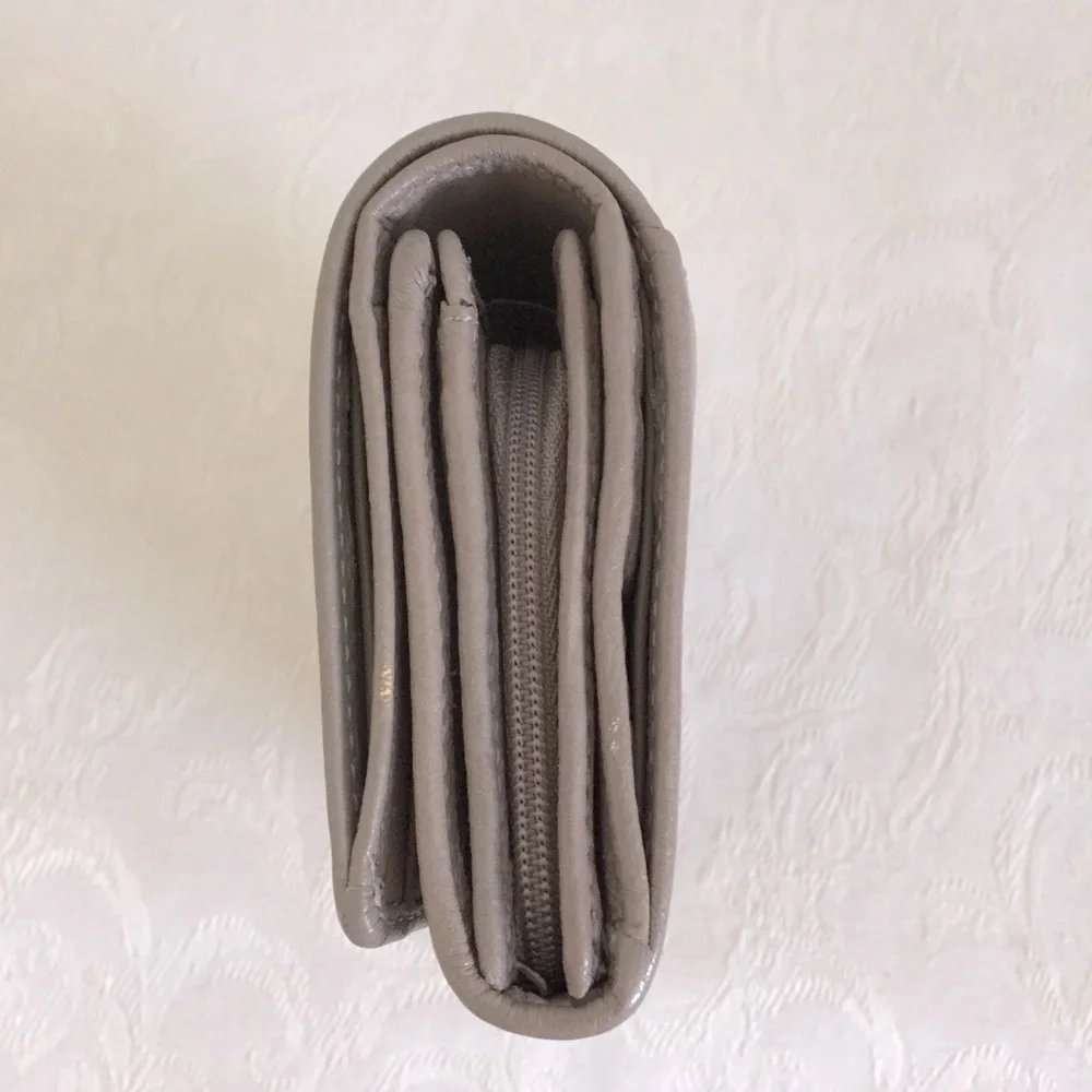 Coach gray fold wallet