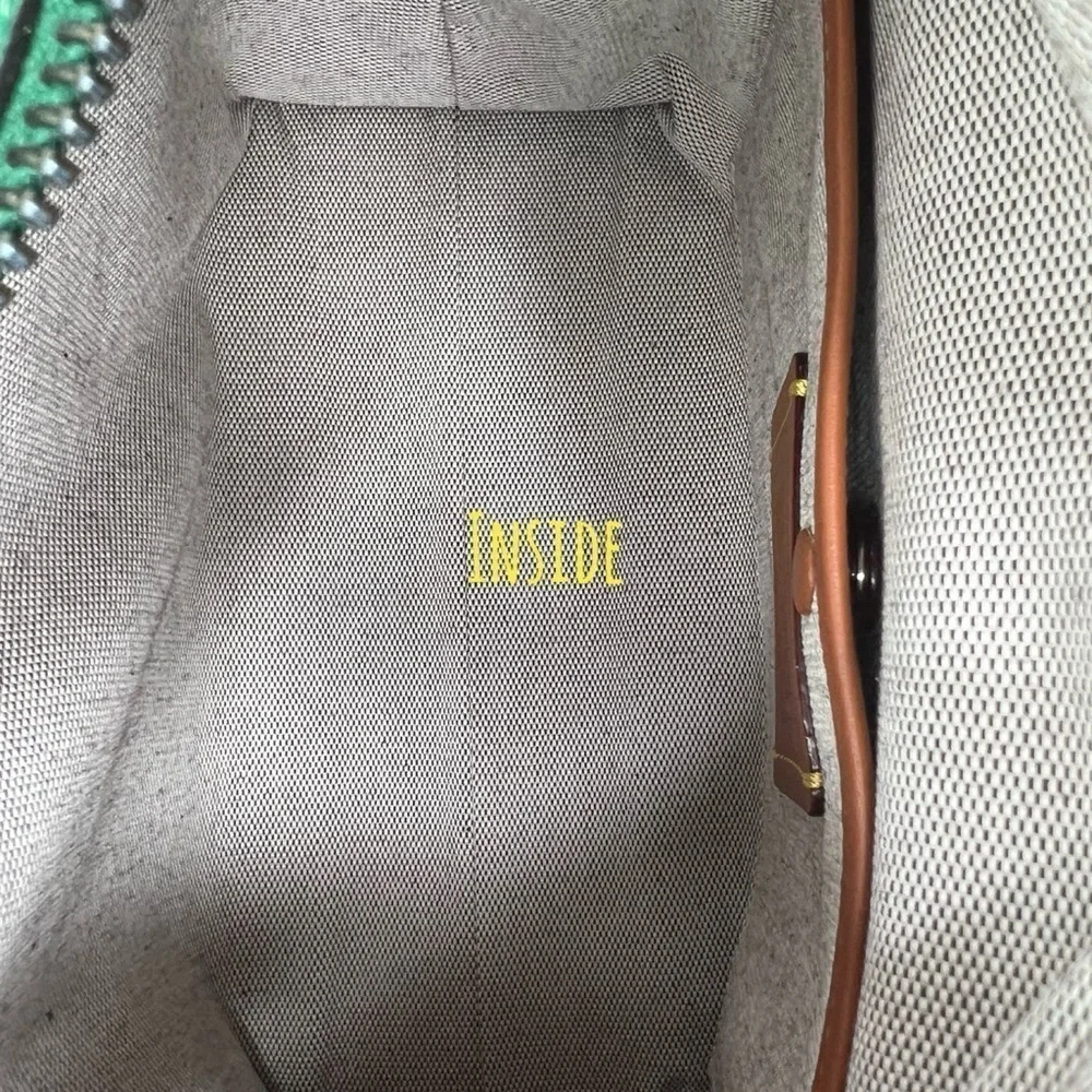 Coach Green Grass 25 Rare Glovetanned Leather Rogue Bag