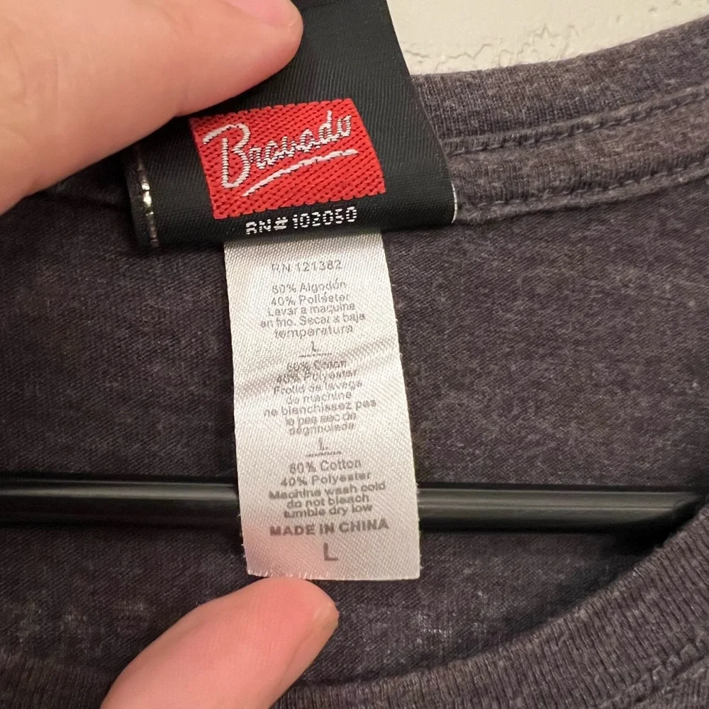 Harley-Davidson 03 Graphic‎ T-Shirt Gray Blue Logo Large