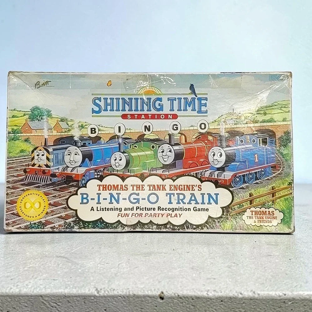 VTG 93 Thomas the Tank Engine Bingo Train Game Shining Time Station Harmony Toy
