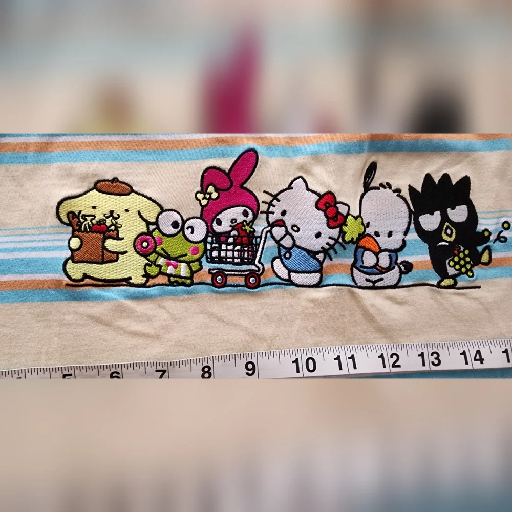 Hello Kitty & Friends Kawaii Mart Striped Tee XS BoxLunch 2022 Sanrio Cute‎
