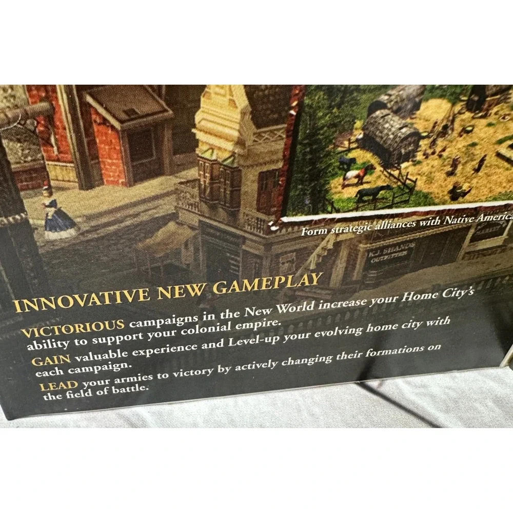 Age of Empires III PC 2005 Big Box Complete 3-Disc Set Manual Microsoft‎ RTS