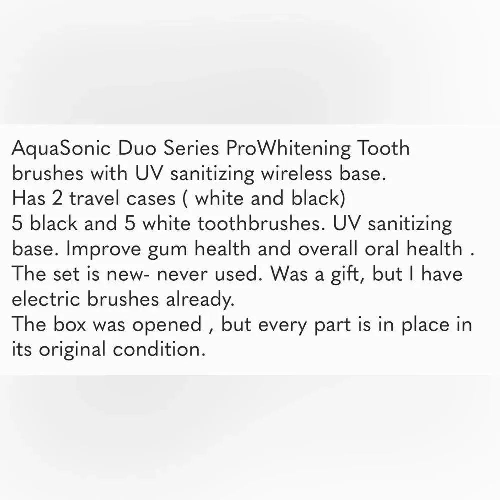 aquasonic brand new