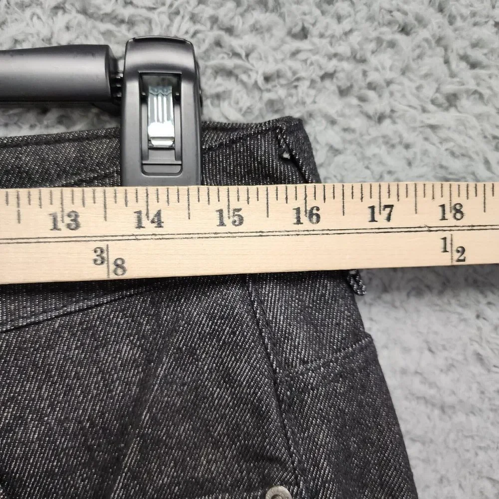 Noiz Jeans Men 34x34 (Fits as 30x33) Black Straight Leg 5 Pocket Denim Pants‎
