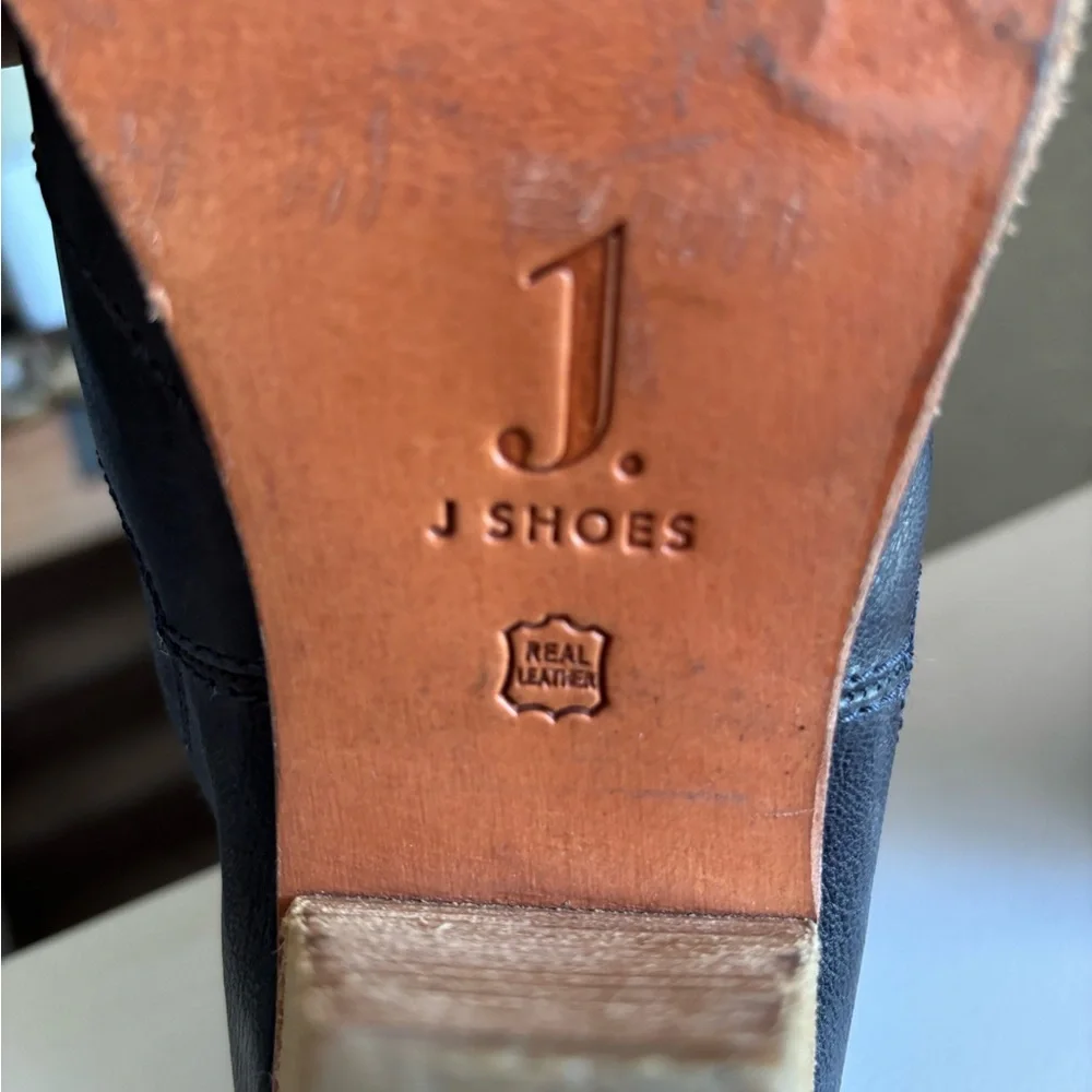 J Shoes Anthropologie Belgrave Ankle Booties Grey Leather Size 10