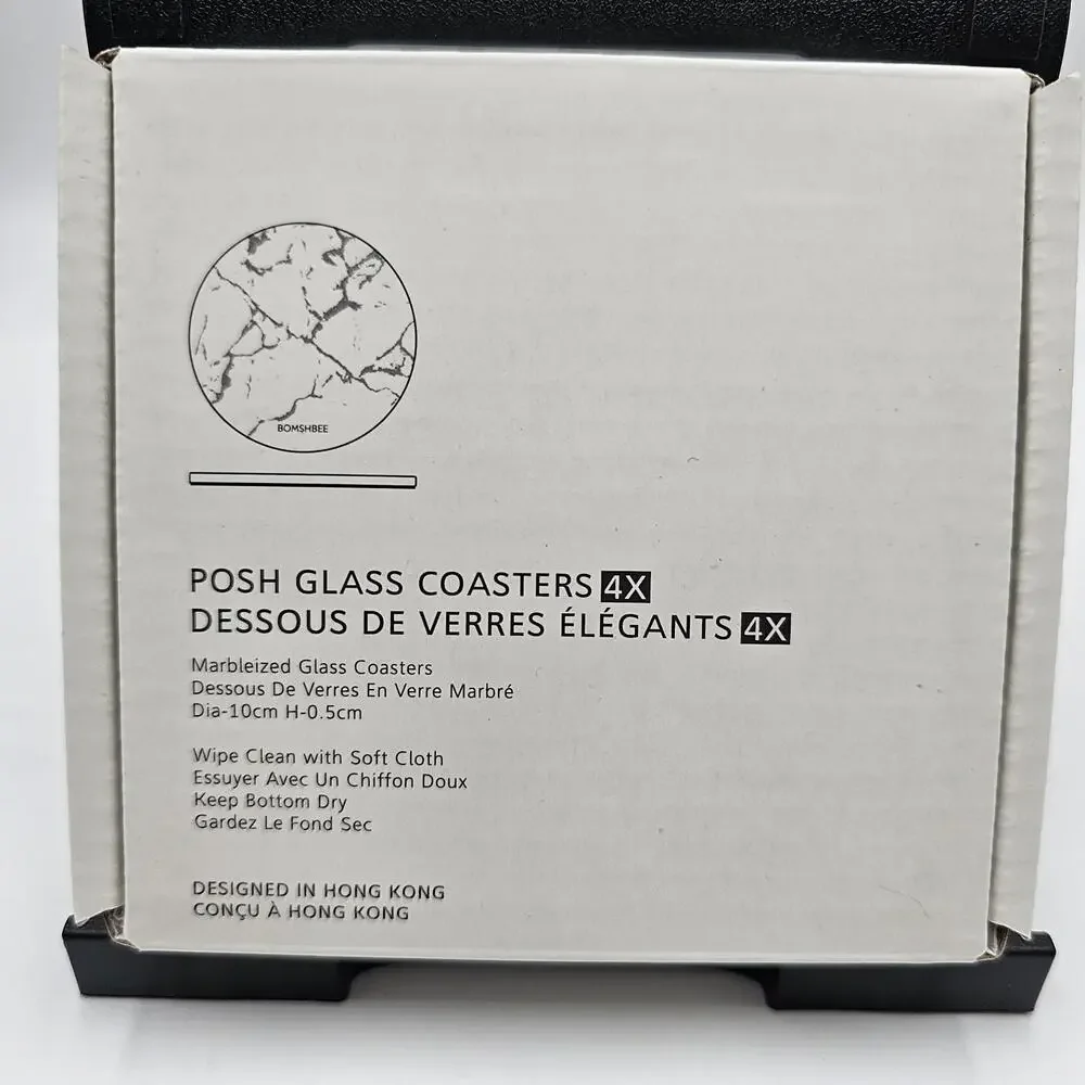 Glass Coaster‎ Bomshbee Posh Circle