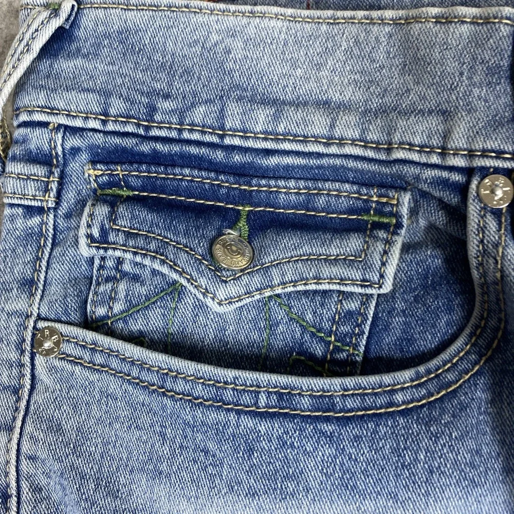 NWT True Religion Rocco Relaxed Skinny Jeans Mens 38x32 Light‎ Wash Straight Leg