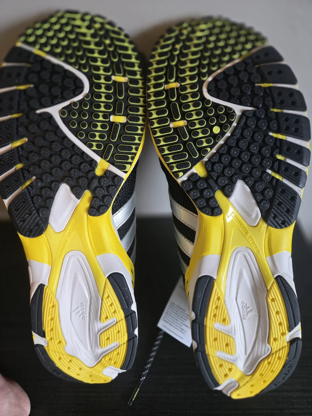 adidas yellow stripe