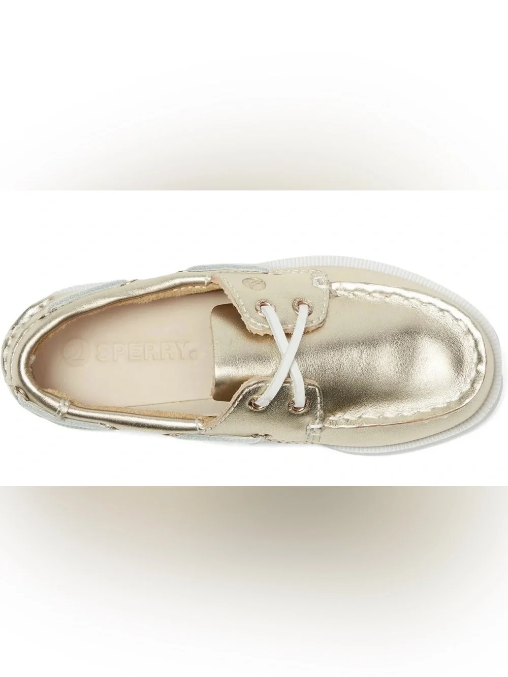 Sperry shiny metallic